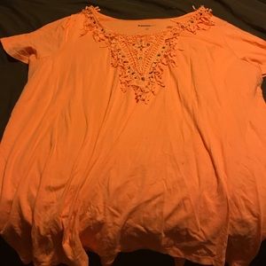 Orange cotton top
